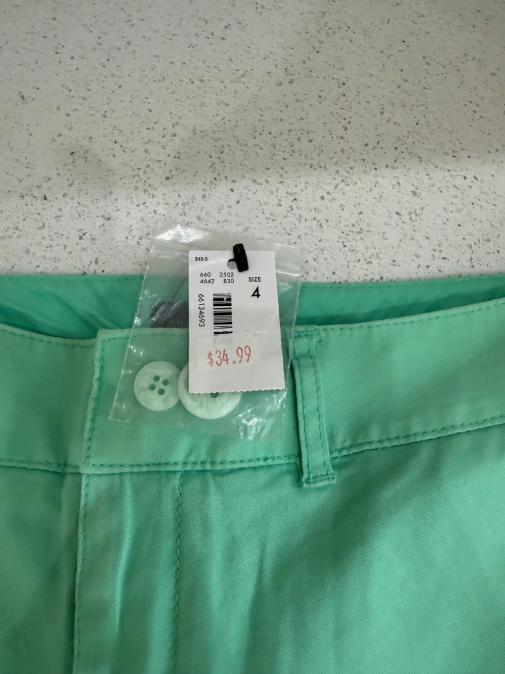 The Limited, bright, light green ankle chino pant, size 4 - Picture 4 of 4